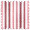 Lace Stripes, Rouge - Motorised Roman Blind